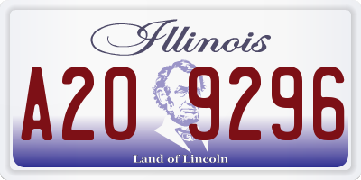 IL license plate A209296