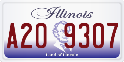IL license plate A209307
