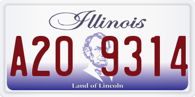 IL license plate A209314