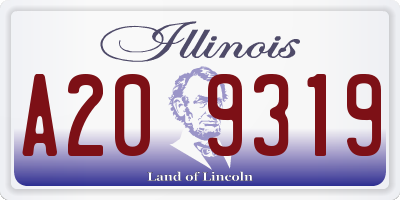 IL license plate A209319