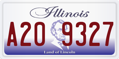 IL license plate A209327