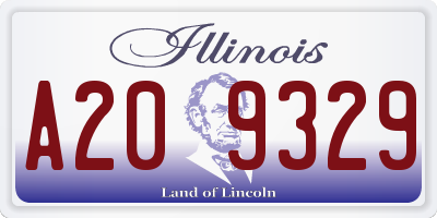 IL license plate A209329