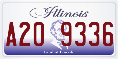 IL license plate A209336