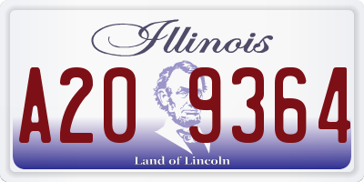IL license plate A209364