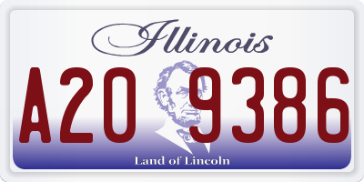IL license plate A209386