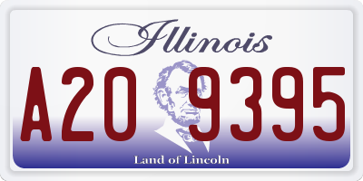 IL license plate A209395