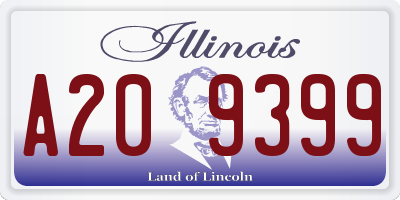 IL license plate A209399