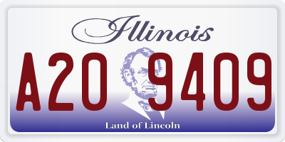 IL license plate A209409