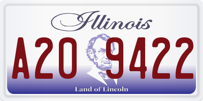 IL license plate A209422