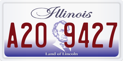 IL license plate A209427