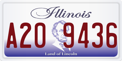 IL license plate A209436