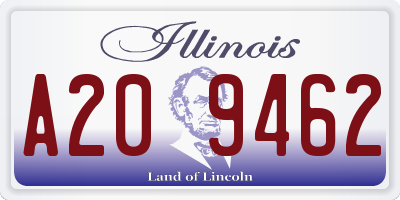 IL license plate A209462