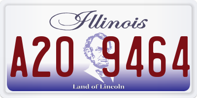 IL license plate A209464