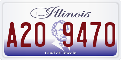 IL license plate A209470