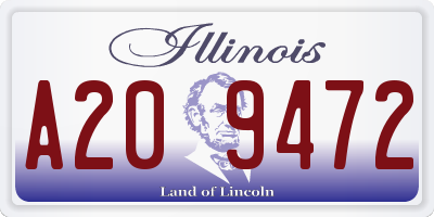 IL license plate A209472