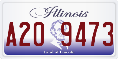 IL license plate A209473