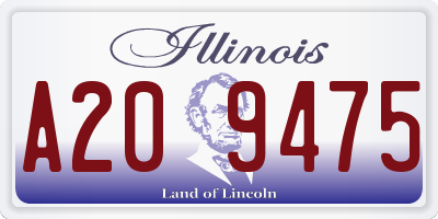 IL license plate A209475