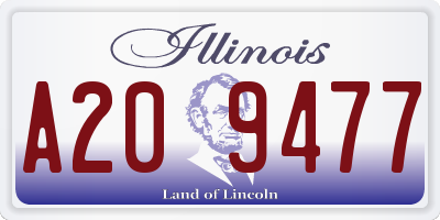 IL license plate A209477