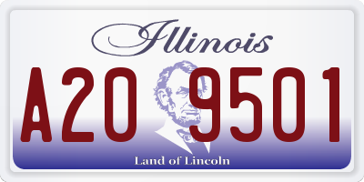 IL license plate A209501