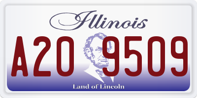 IL license plate A209509