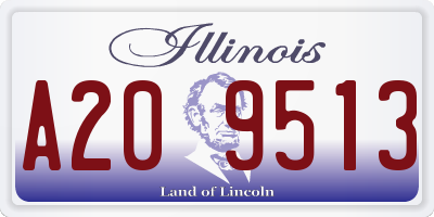 IL license plate A209513