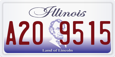 IL license plate A209515