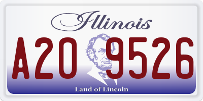 IL license plate A209526