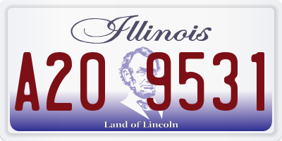 IL license plate A209531