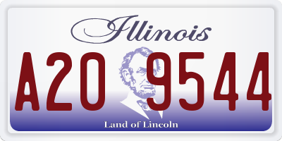 IL license plate A209544