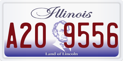 IL license plate A209556