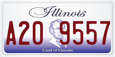 IL license plate A209557