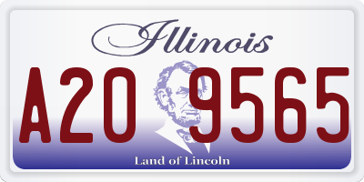 IL license plate A209565