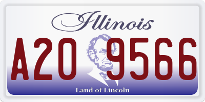 IL license plate A209566