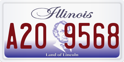 IL license plate A209568