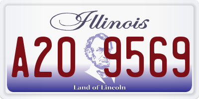 IL license plate A209569