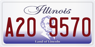 IL license plate A209570