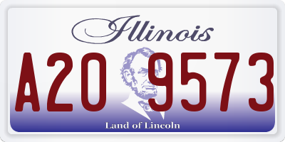 IL license plate A209573