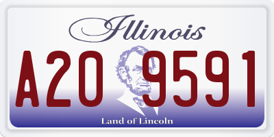 IL license plate A209591