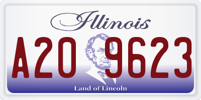 IL license plate A209623