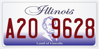 IL license plate A209628