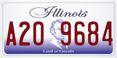 IL license plate A209684