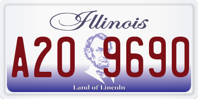 IL license plate A209690