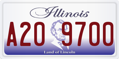 IL license plate A209700