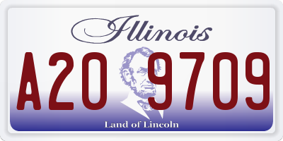 IL license plate A209709