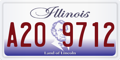 IL license plate A209712