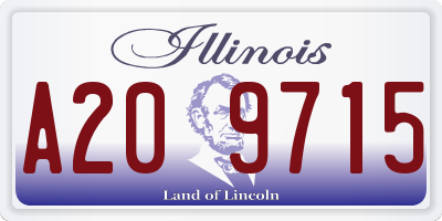 IL license plate A209715
