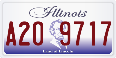 IL license plate A209717