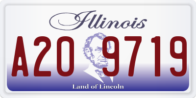 IL license plate A209719