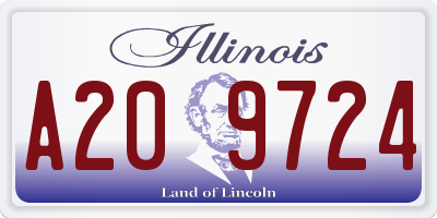 IL license plate A209724