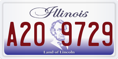 IL license plate A209729